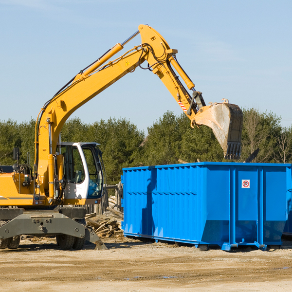 are there any restrictions on where a residential dumpster can be placed in Mendenhall MS